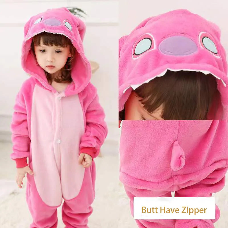 Stitch Kigurumi Pyjamas – Cosy Cartoon Onesie for Kids & Fancy Dress Fun