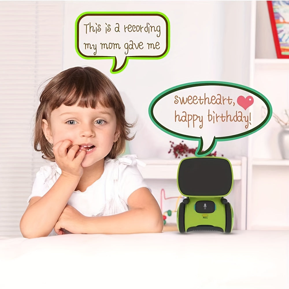 [Smart Robot] Smart Voice Interactive Robot | Halloween Dialogue Touch Mini Robot Recording Voice Changing Children's Toy Christmas