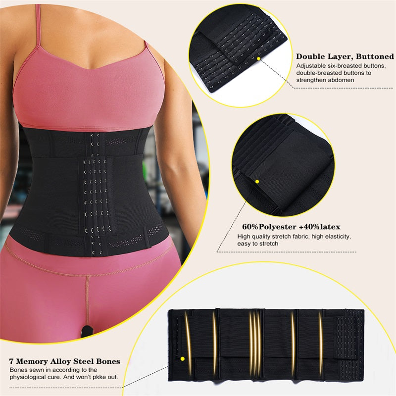 SlimWeave Adjustable Waist Shaper – Medium Control Posture Enhancer