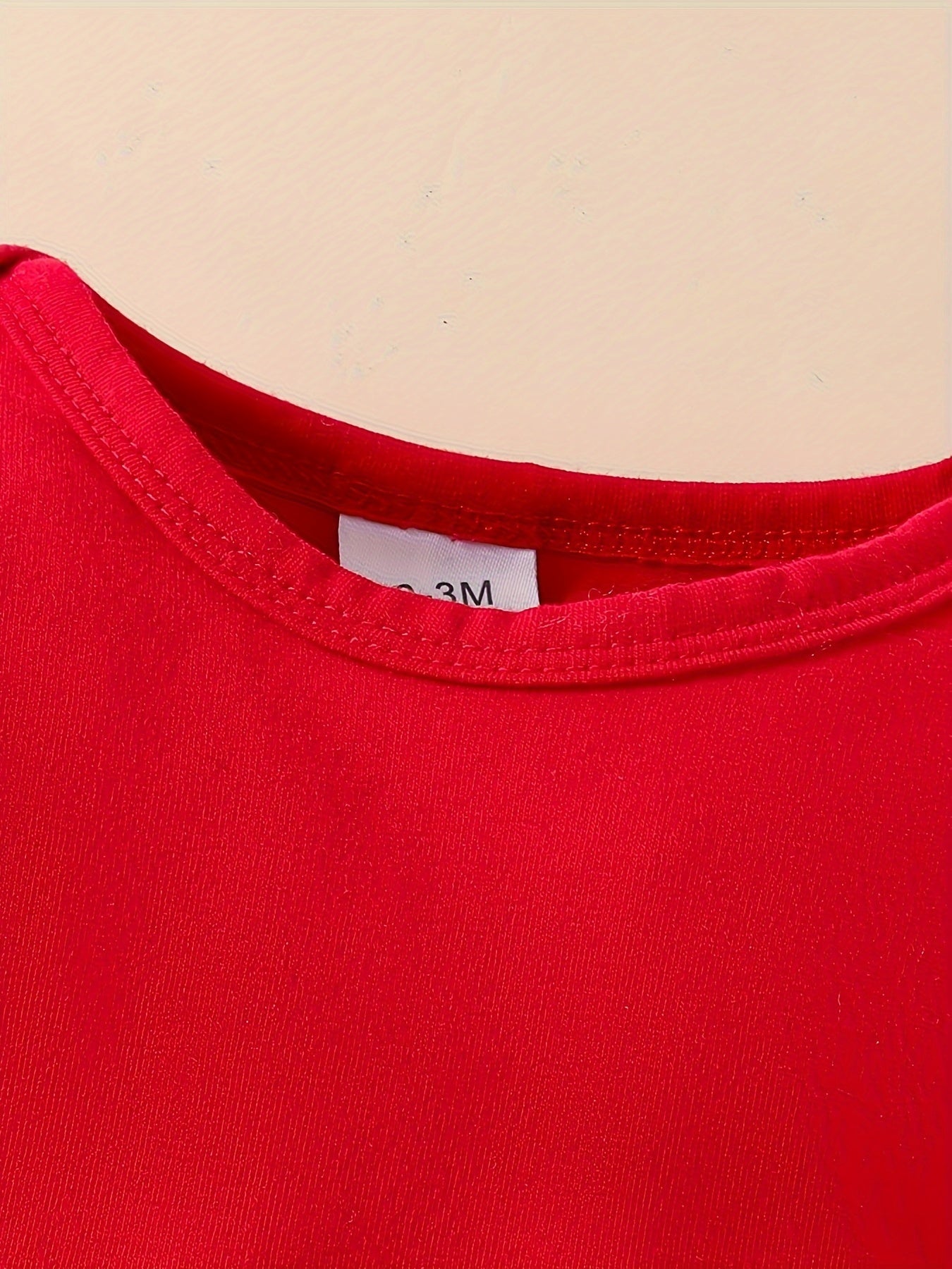 3-Piece Christmas Outfit Set For Baby Girls, 0-1 Year Old, Long Sleeve Romper With Hood, Bib, And Sash, Soft Fabric, Adorable Holiday Dressing, Outdoor Cloth