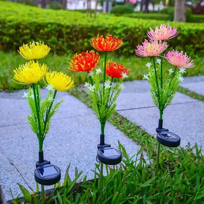 LumiPetal Solar Flower Lights – Glowing Outdoor LED Garden Path & Yard Decor