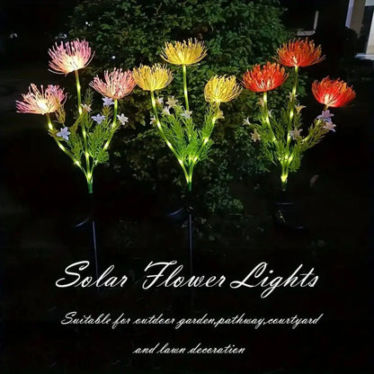LumiPetal Solar Flower Lights – Glowing Outdoor LED Garden Path & Yard Decor