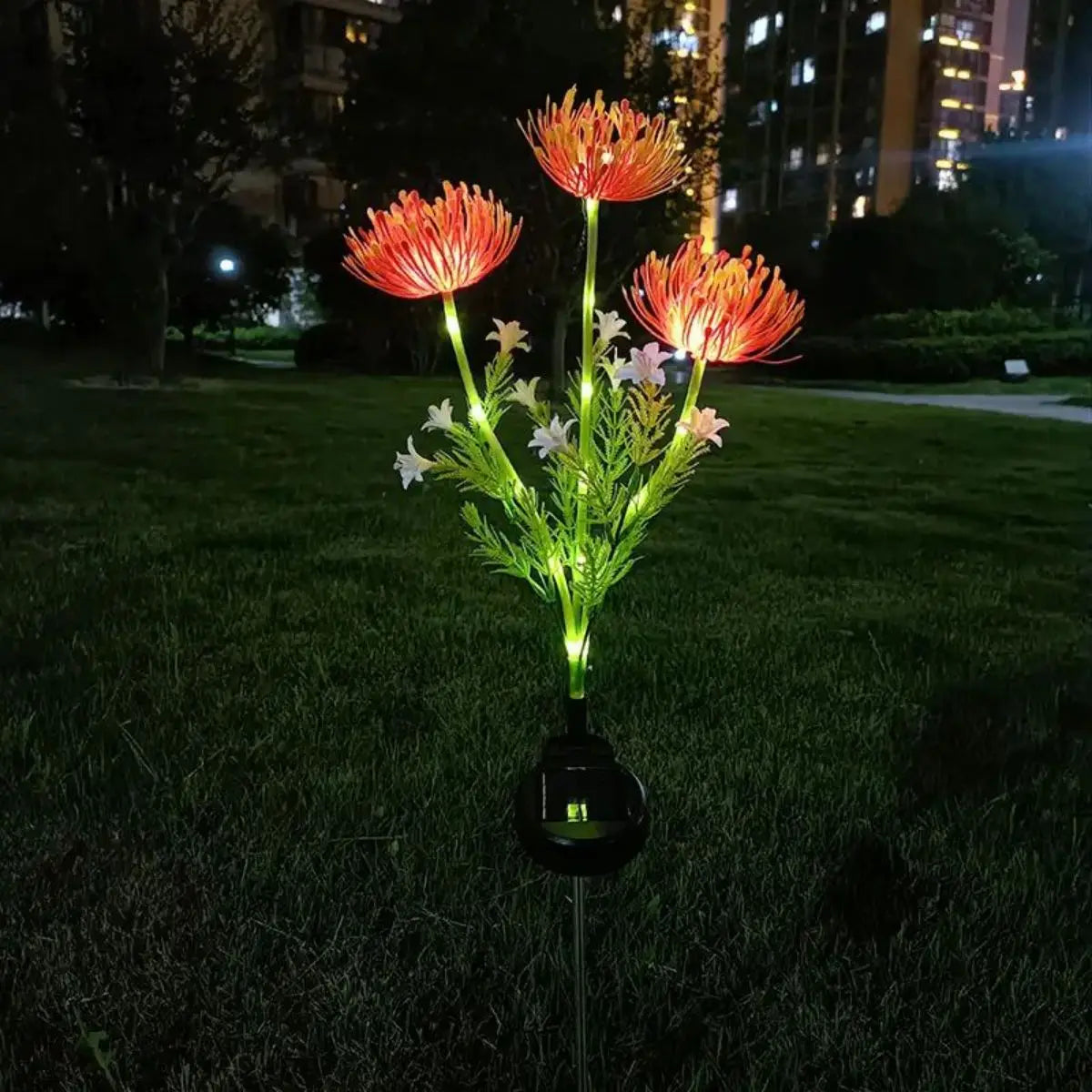 LumiPetal Solar Flower Lights – Glowing Outdoor LED Garden Path & Yard Decor