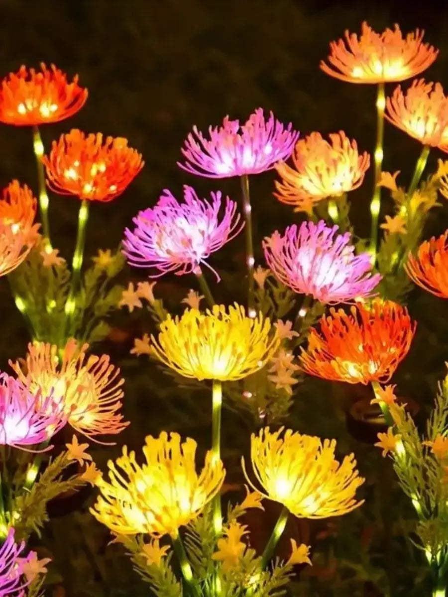 LumiPetal Solar Flower Lights – Glowing Outdoor LED Garden Path & Yard Decor