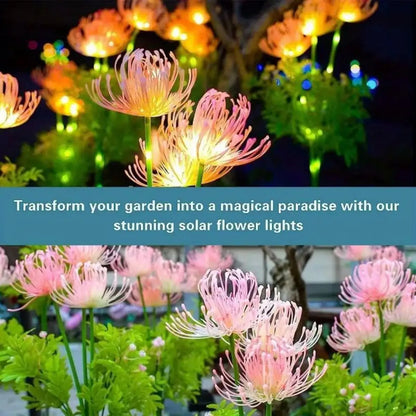 LumiPetal Solar Flower Lights – Glowing Outdoor LED Garden Path & Yard Decor