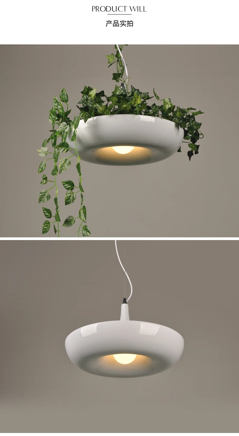 Scandi Flower Pot Loft Pendant – Bedroom & Dining Room Suspension Light