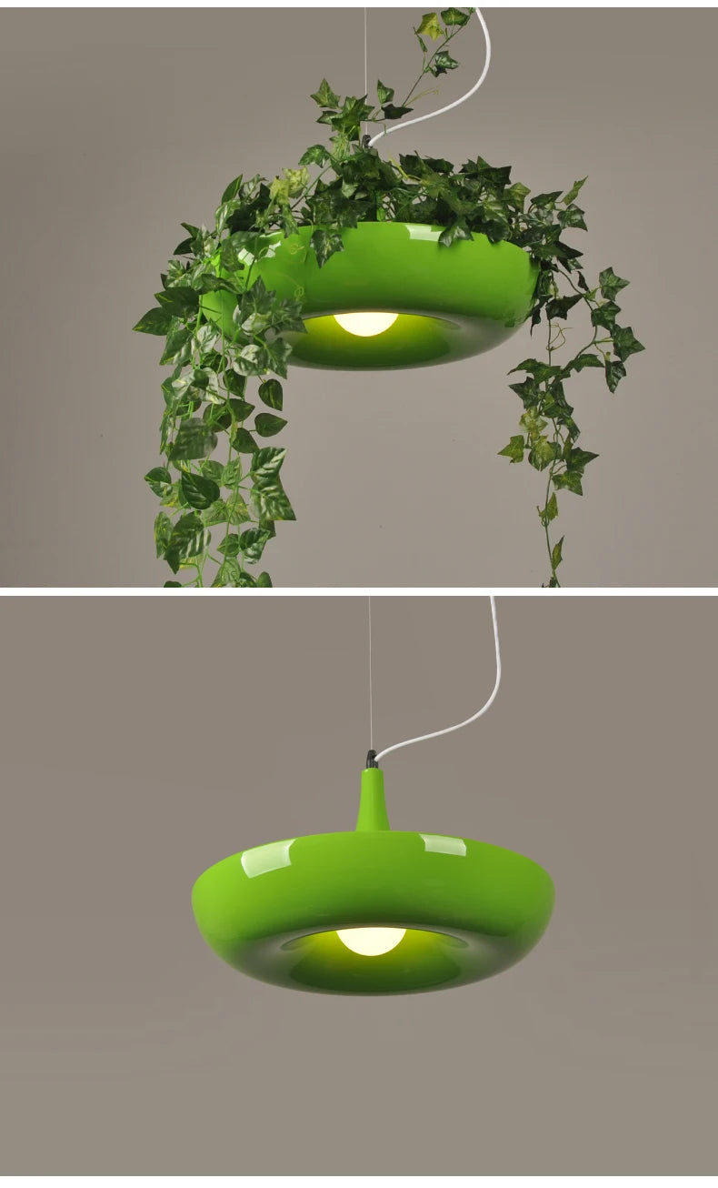 Scandi Flower Pot Loft Pendant – Bedroom & Dining Room Suspension Light