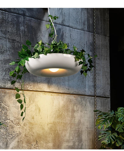 Scandi Flower Pot Loft Pendant – Bedroom & Dining Room Suspension Light