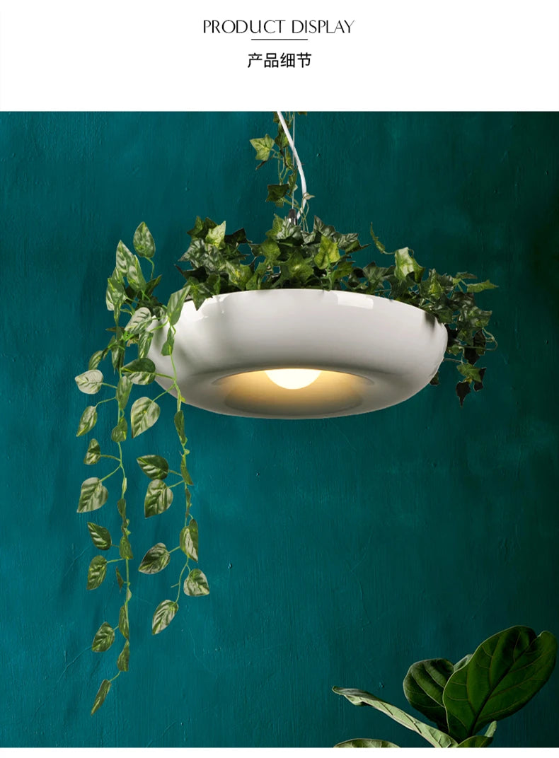 Scandi Flower Pot Loft Pendant – Bedroom & Dining Room Suspension Light