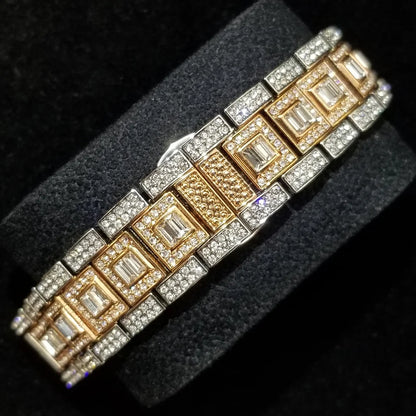 Royal Frosted Gold Diamond Timepiece