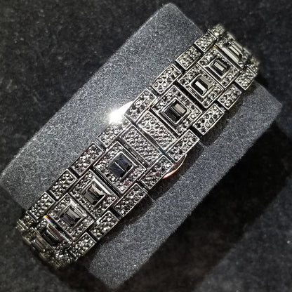 Royal Frosted Gold Diamond Timepiece