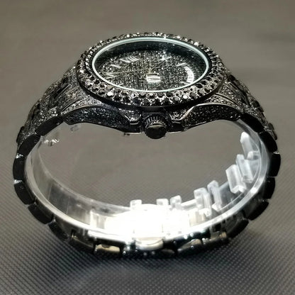 Royal Frosted Gold Diamond Timepiece