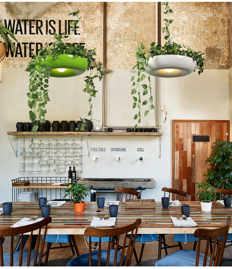 Scandi Flower Pot Loft Pendant – Bedroom & Dining Room Suspension Light