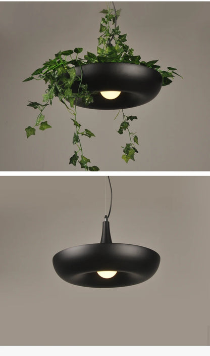 Scandi Flower Pot Loft Pendant – Bedroom & Dining Room Suspension Light