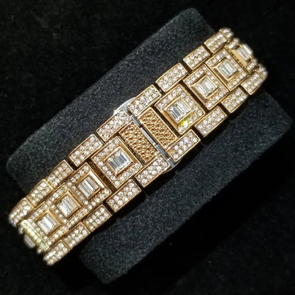 Royal Frosted Gold Diamond Timepiece