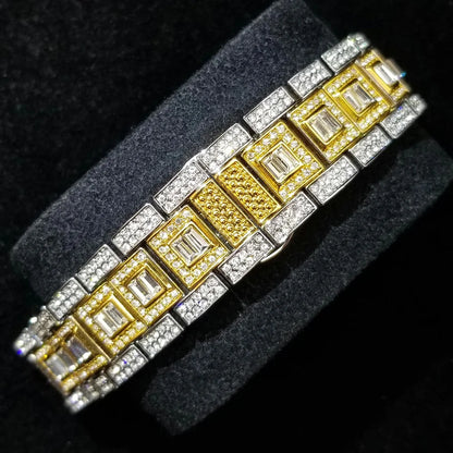 Royal Frosted Gold Diamond Timepiece