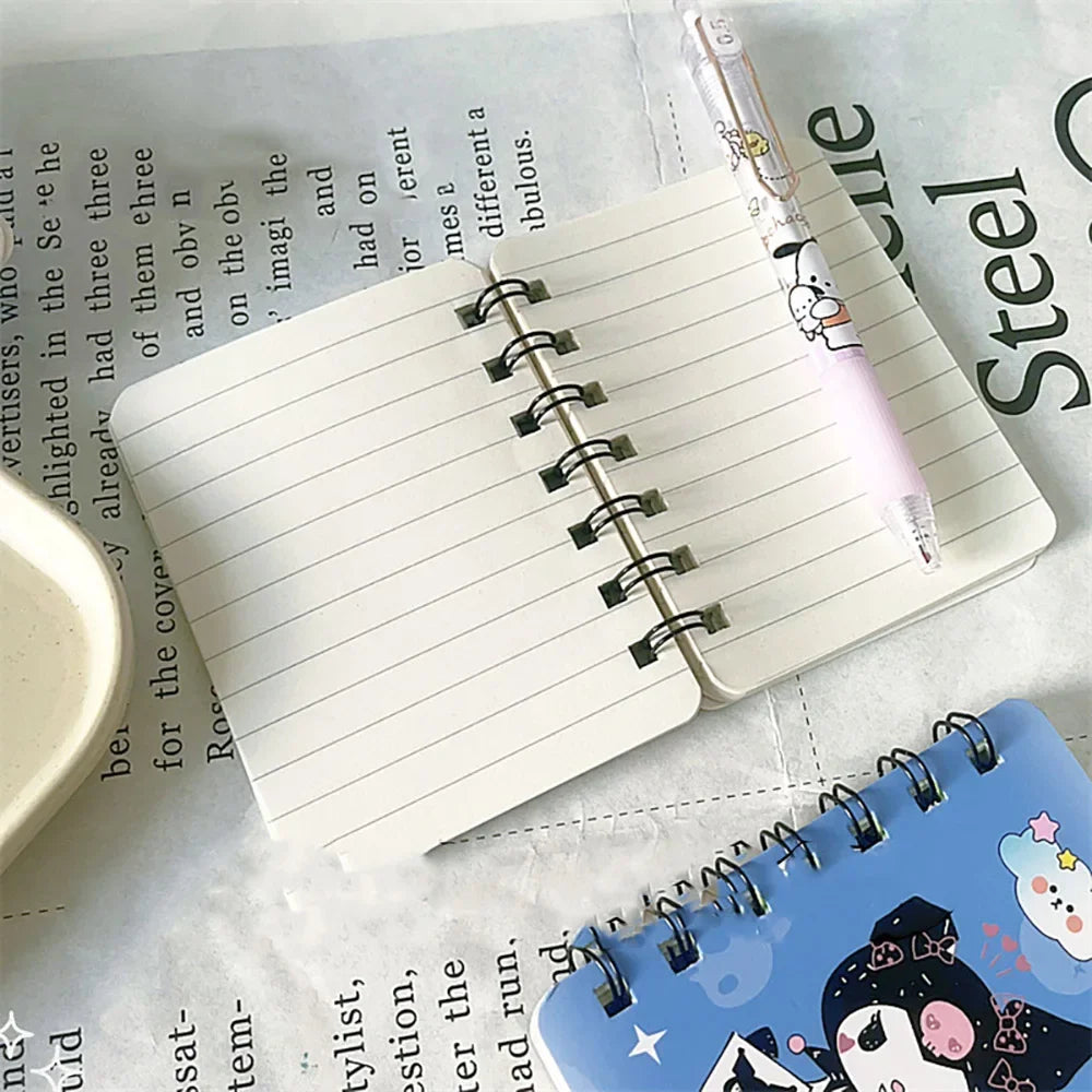 Cute Sanrio A7 Coil Notebook Pack – Kids’ Holiday Gift Set
