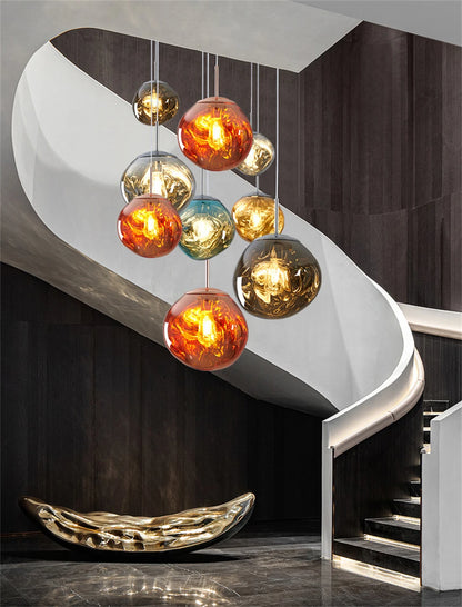 MoltenWave LED Suspension Lamp for Living Room & Café Décor
