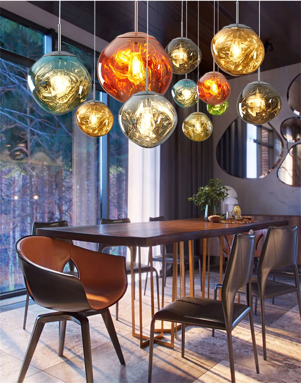 MoltenWave LED Suspension Lamp for Living Room & Café Décor