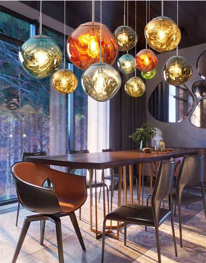 MoltenWave LED Suspension Lamp for Living Room & Café Décor