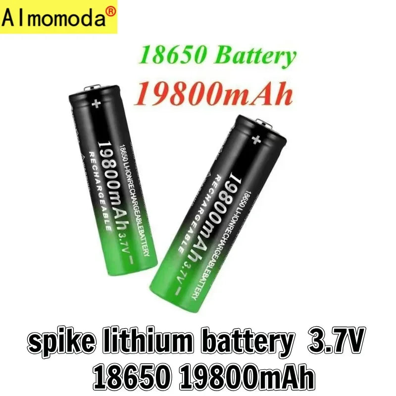 UltraVolt Pro 18650 3.7V Lithium-Ion Rechargeable Battery Pack with Fast Charger