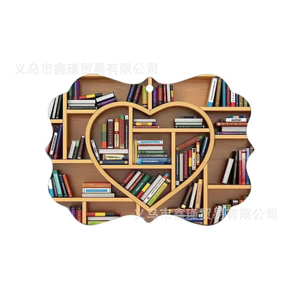 Literary Tree Delight – 2D Acrylic Book Pendant for Bookworms