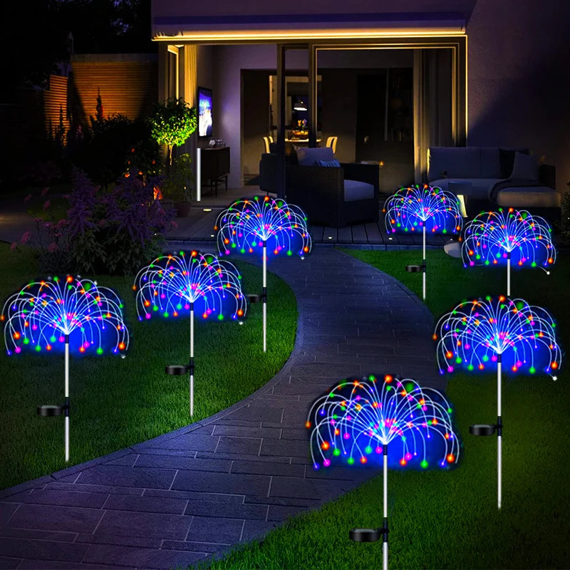 GlowBurst Solar Fairy Pathway Lamps – Waterproof LED Garden Lights for Patio, Walkway & Yard
