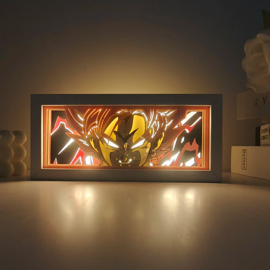 3D LED Night Light Goku & Vegeta – Dragon Ball Z USB Rechargeable
