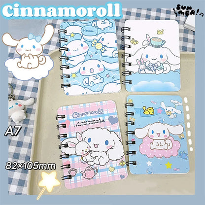 Cute Sanrio A7 Coil Notebook Pack – Kids’ Holiday Gift Set