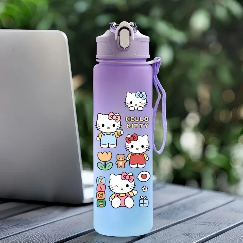 Hello Kitty Hydration Cup – 750ml Cute Sanrio Sports Water Bottle for Kids