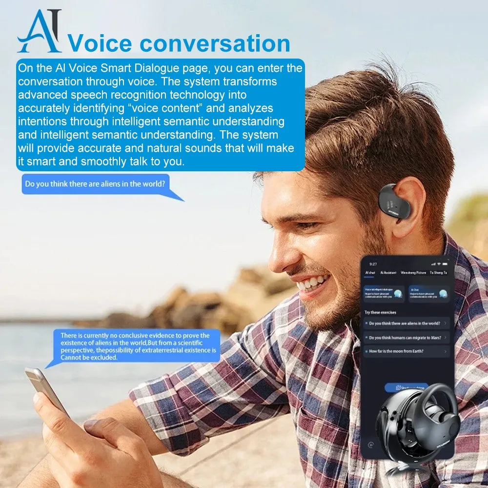 keywords: AI Translator Earbuds, Real-Time Translation Headphones, Bluetooth Business Earbuds