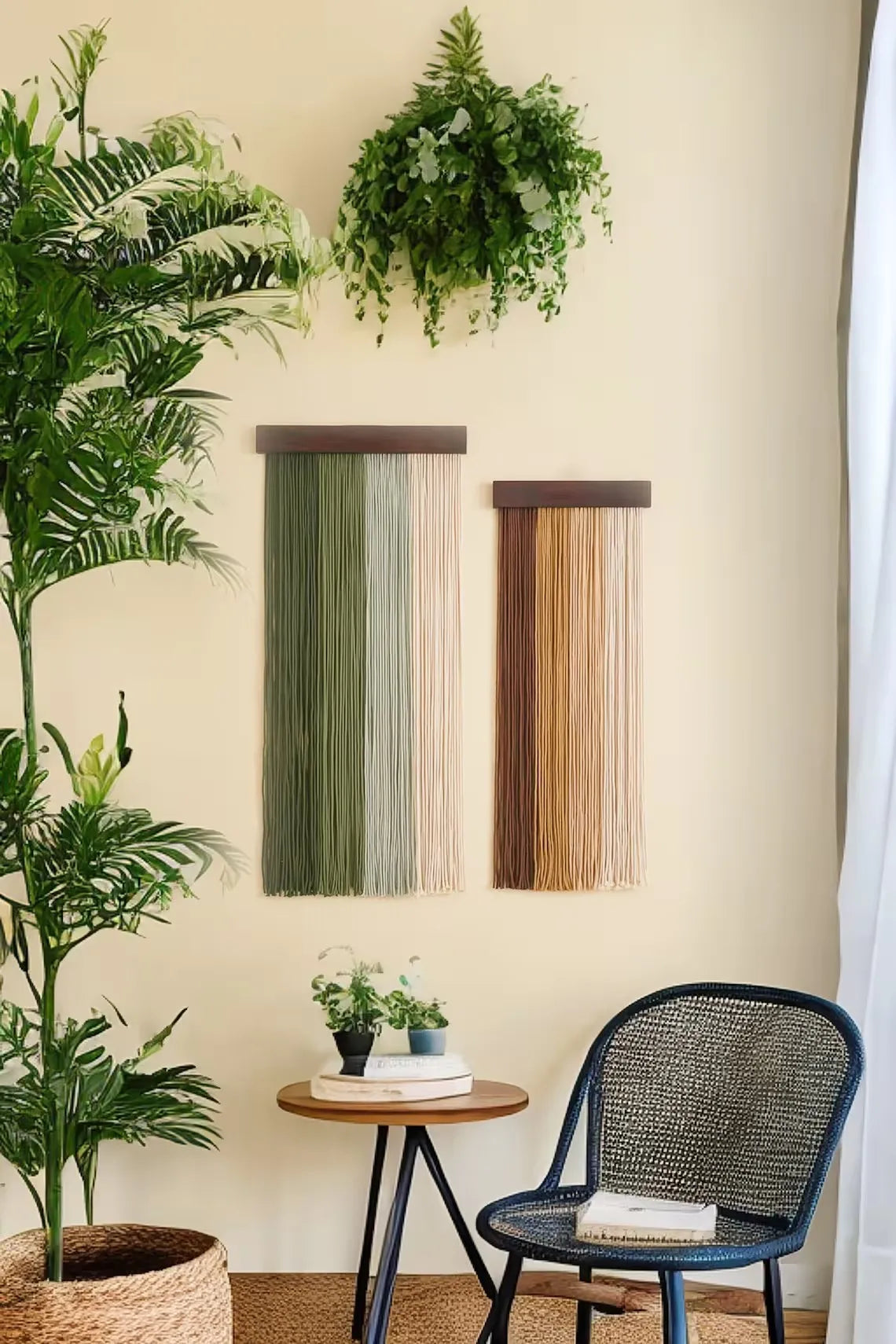 Natural Charm Macramé Shelf Set – Bohemian Wall Art for Home & Nursery