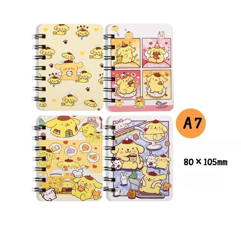 Cute Sanrio A7 Coil Notebook Pack – Kids’ Holiday Gift Set