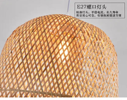 Orient Bamboo Harmony Ceiling Lamp – Zen Lounge & Bistro Lighting