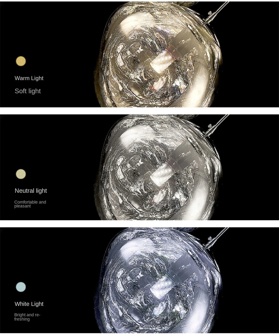 MoltenWave LED Suspension Lamp for Living Room & Café Décor