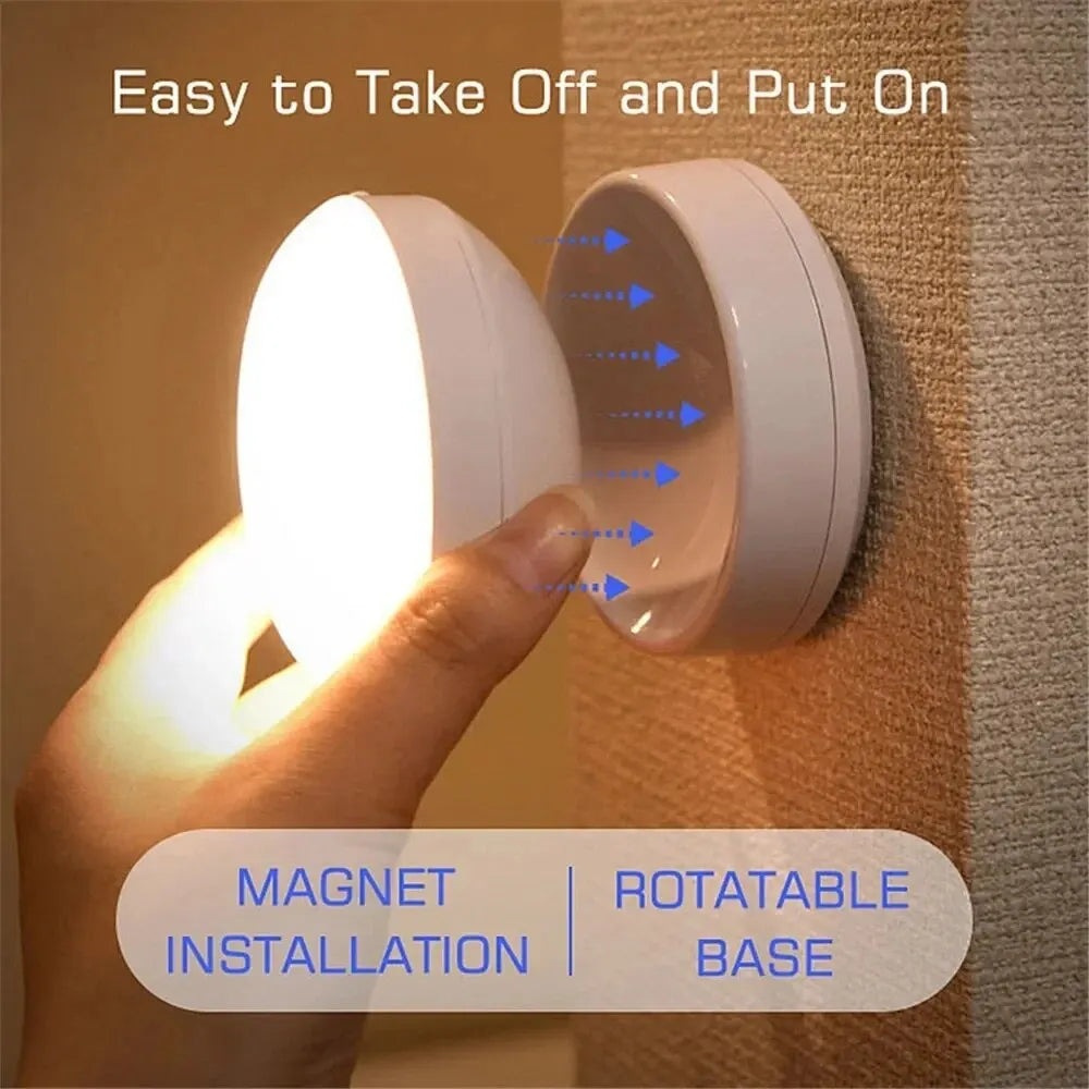 LED Motion Sensor Night Light with USB Charging – Smart Induction