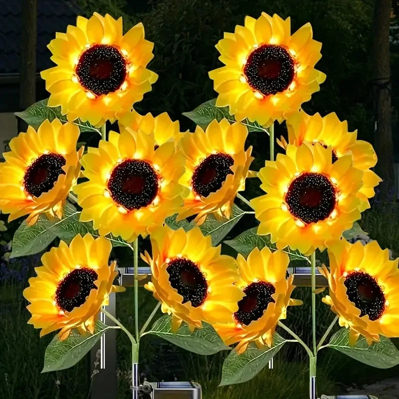 SunPetal 3-LED Solar Flower Lights