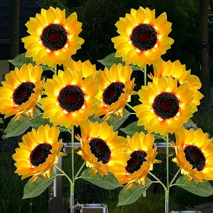 SunPetal 3-LED Solar Flower Lights