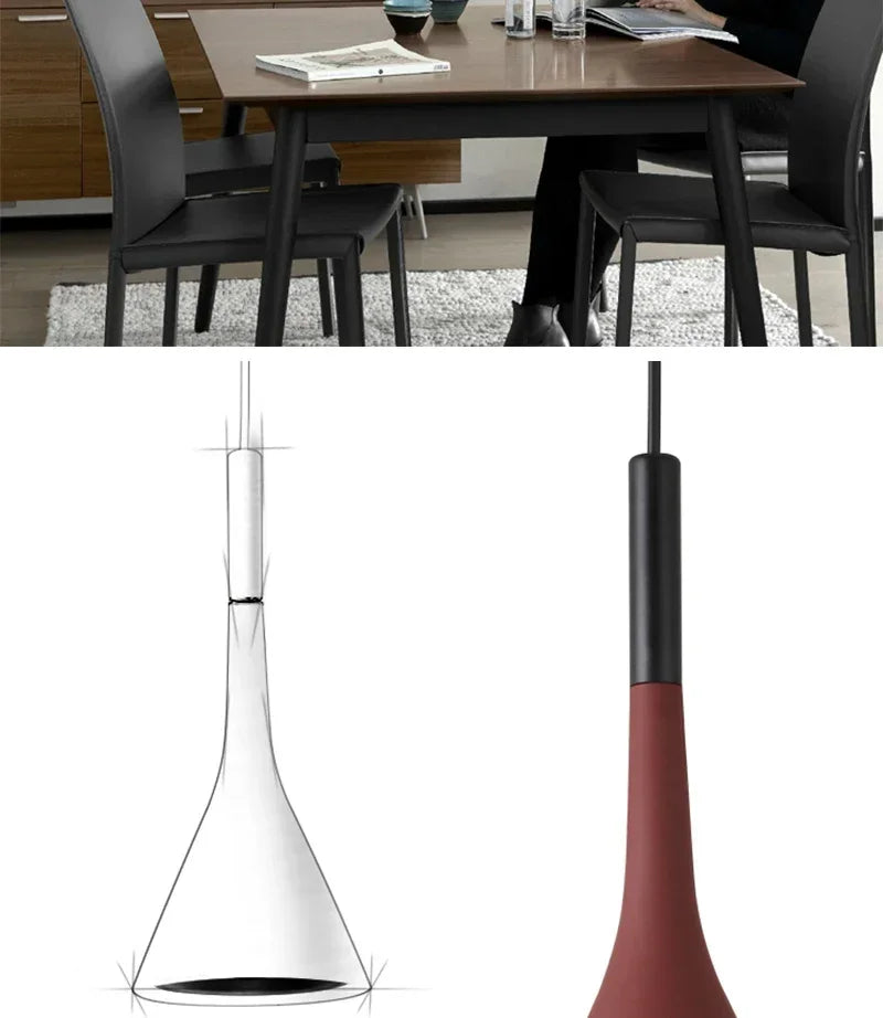 BrightHalo Contemporary Kitchen & Bedroom LED Pendant Lamp