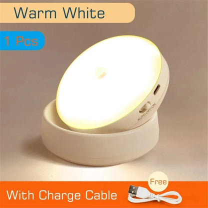 LED Motion Sensor Night Light with USB Charging – Smart Induction