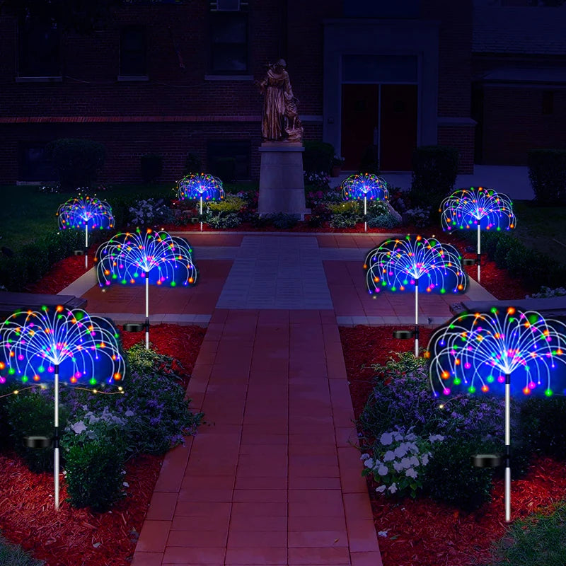 GlowBurst Solar Fairy Pathway Lamps – Waterproof LED Garden Lights for Patio, Walkway & Yard