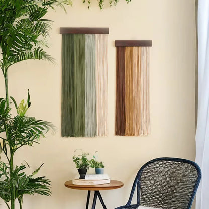 Natural Charm Macramé Shelf Set – Bohemian Wall Art for Home & Nursery