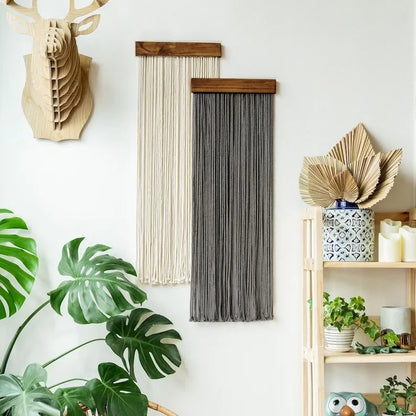 Natural Charm Macramé Shelf Set – Bohemian Wall Art for Home & Nursery