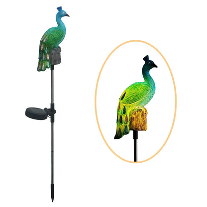 PeacockGlow Solar Garden Stakes – Outdoor Waterproof LED Path Lights for Patio, Pathway & Lawn
