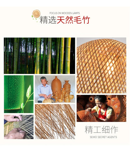 Orient Bamboo Harmony Ceiling Lamp – Zen Lounge & Bistro Lighting