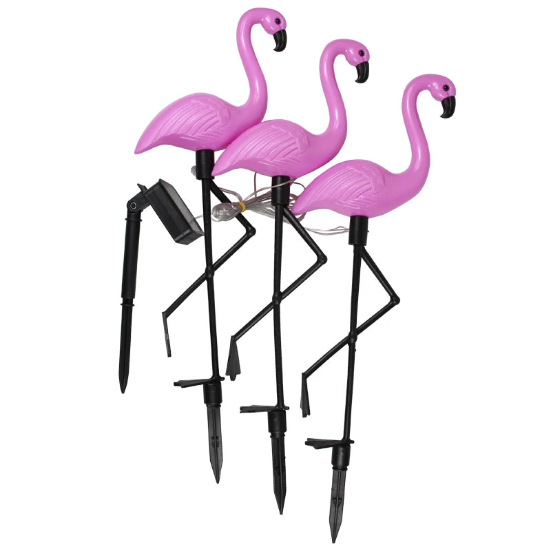 Elegant Flamingo Solar LED Light – Outdoor Waterproof Garden Pathway Ornament