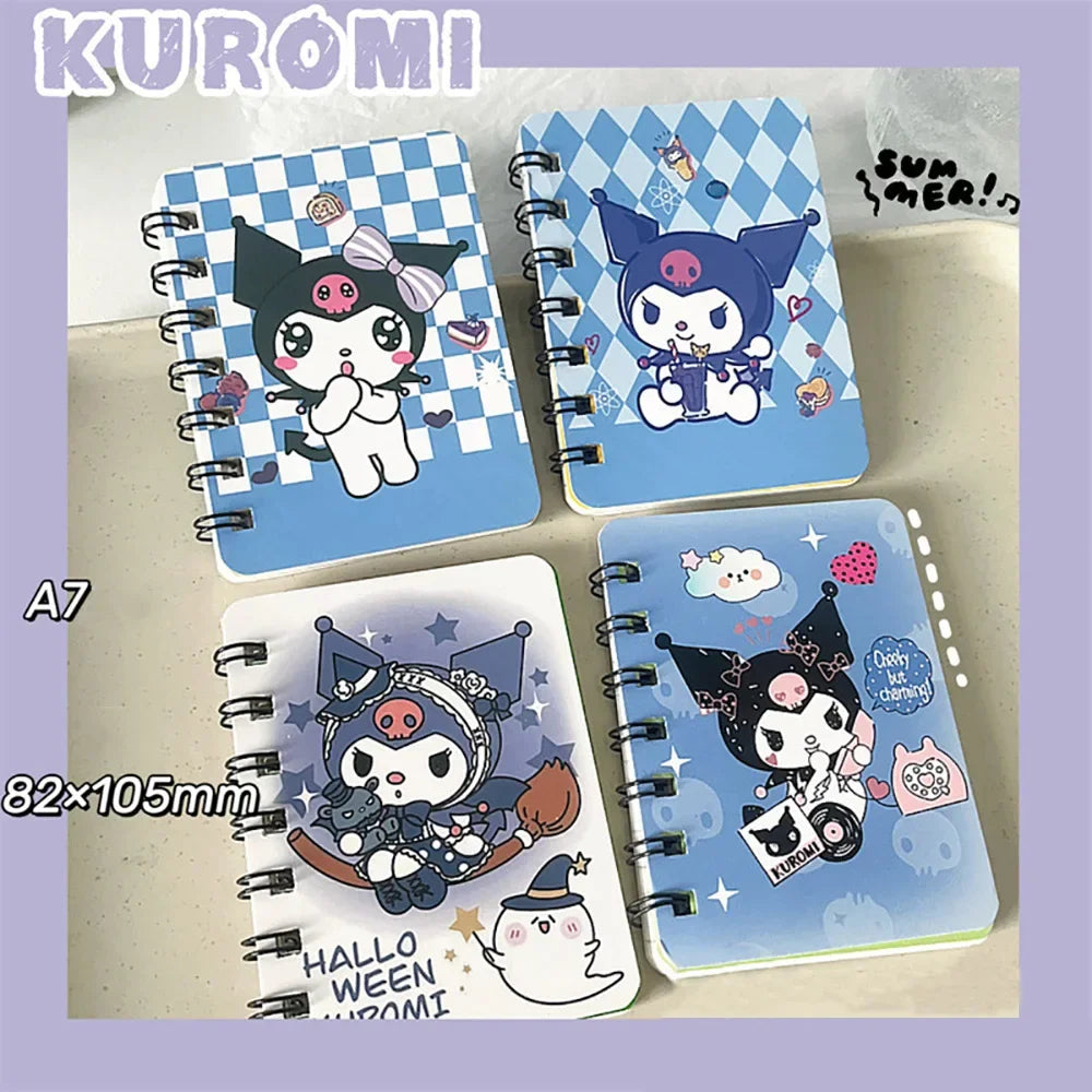 Cute Sanrio A7 Coil Notebook Pack – Kids’ Holiday Gift Set