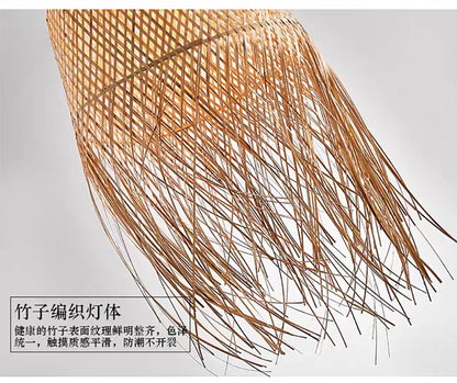 Orient Bamboo Harmony Ceiling Lamp – Zen Lounge & Bistro Lighting