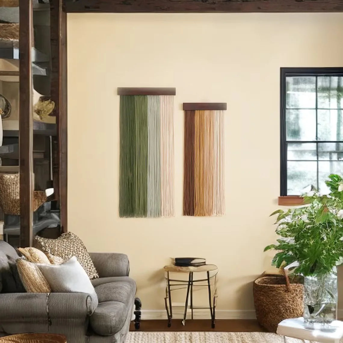 Natural Charm Macramé Shelf Set – Bohemian Wall Art for Home & Nursery