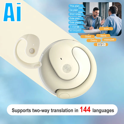 keywords: AI Translator Earbuds, Real-Time Translation Headphones, Bluetooth Business Earbuds